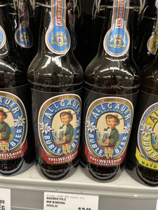 A peek in a German grocery store.