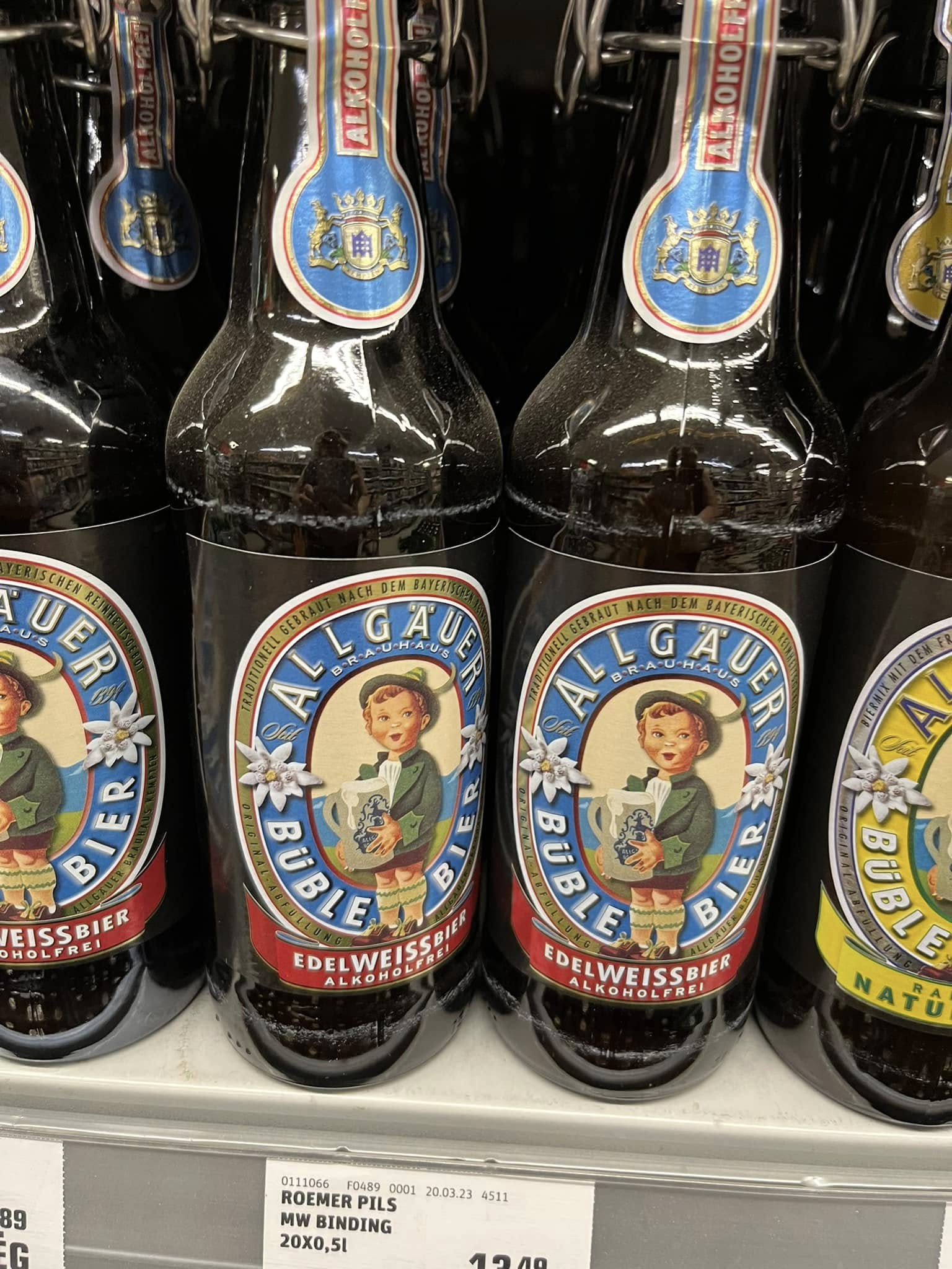 A peek in a German grocery store.